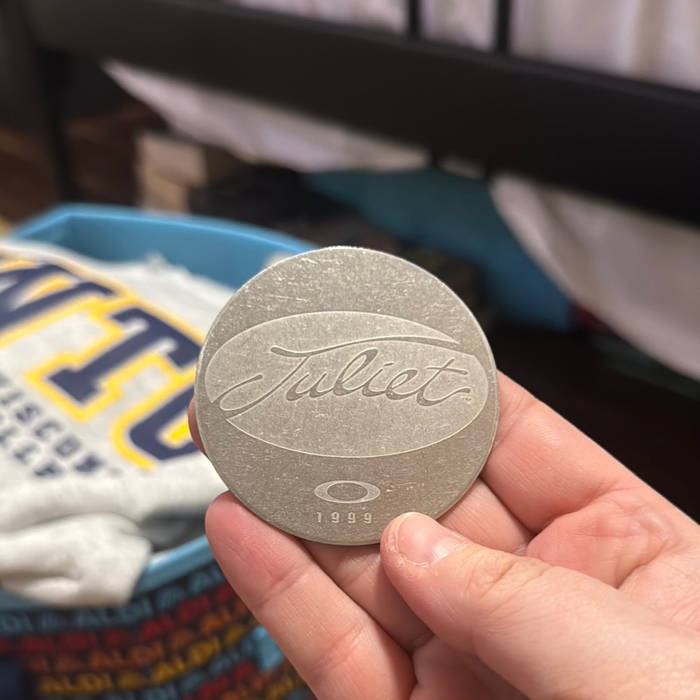 Oakley Juliet Collectible Silver Coin